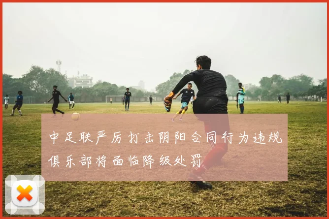 中足联严厉打击阴阳合同行为违规俱乐部将面临降级处罚
